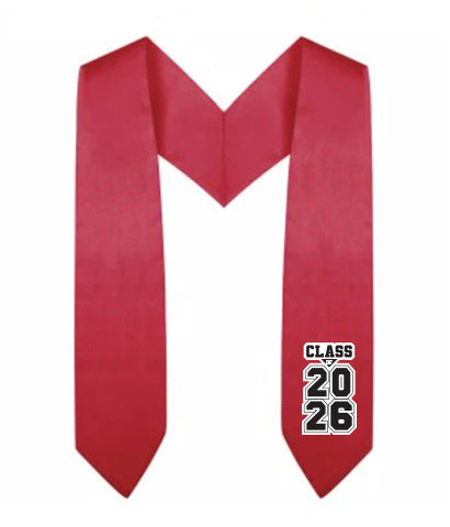 Kids Red Kindergarten/Preschool Class Of Stole