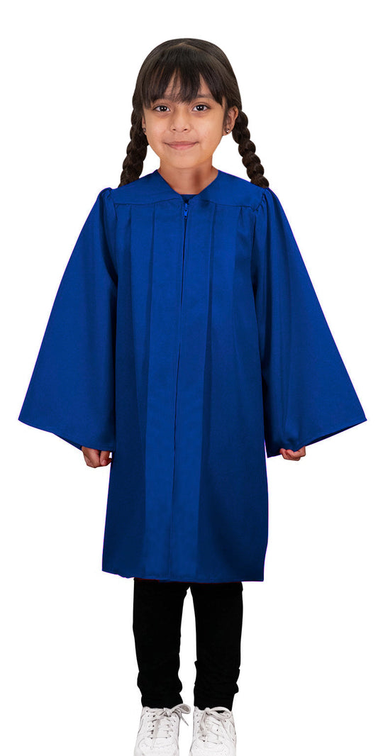 Kids Royal Blue Graduation Gown - Preschool & Kindergarten