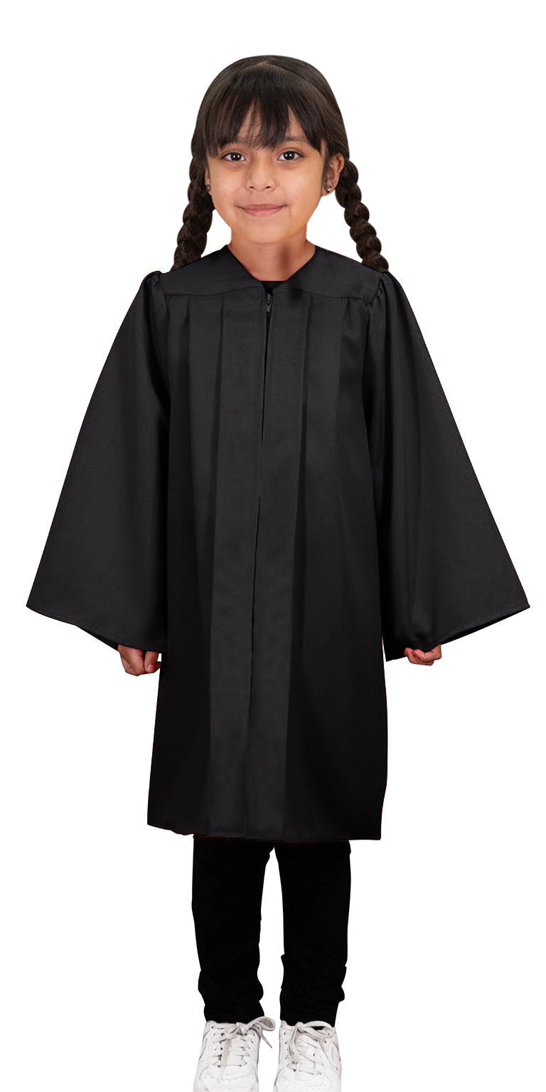 Child's Black Choir Robe - Church Choir Robes - Grad Kids