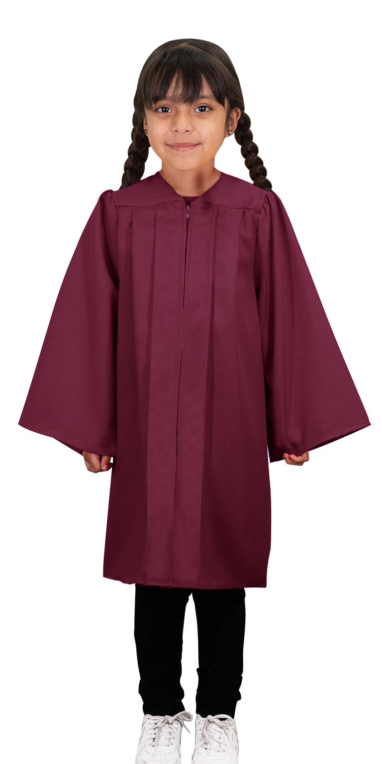 Child's Maroon Choir Robe - Church Choir Robes - Grad Kids