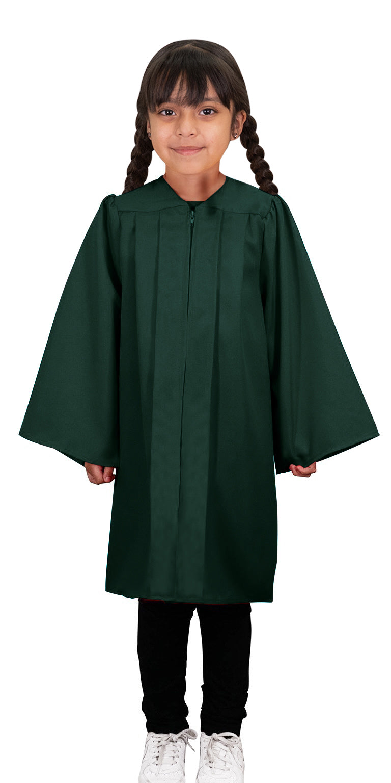 Child's Hunter Choir Robe - Church Choir Robes - Grad Kids