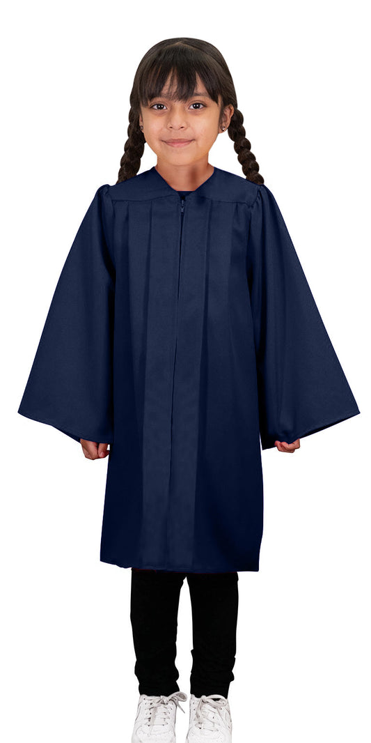 Kids Navy Blue Graduation Gown - Preschool & Kindergarten