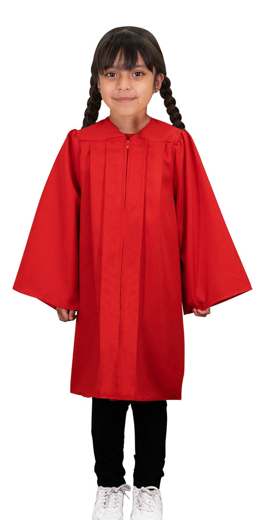 Kids Red Blue Graduation Gown - Preschool & Kindergarten