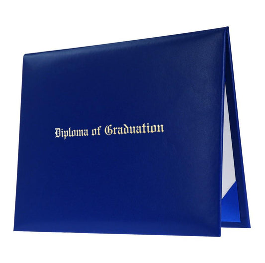 Royal Blue Imprinted Diploma Cover - Preschool & Kindergarten Diploma Covers - Grad Kids