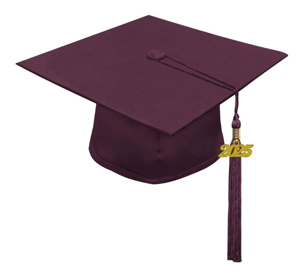 Kids Maroon Graduation Cap & Tassel - Preschool & Kindergarten