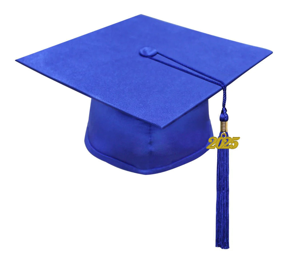 Kids Royal Blue Graduation Cap & Tassel - Preschool & Kindergarten