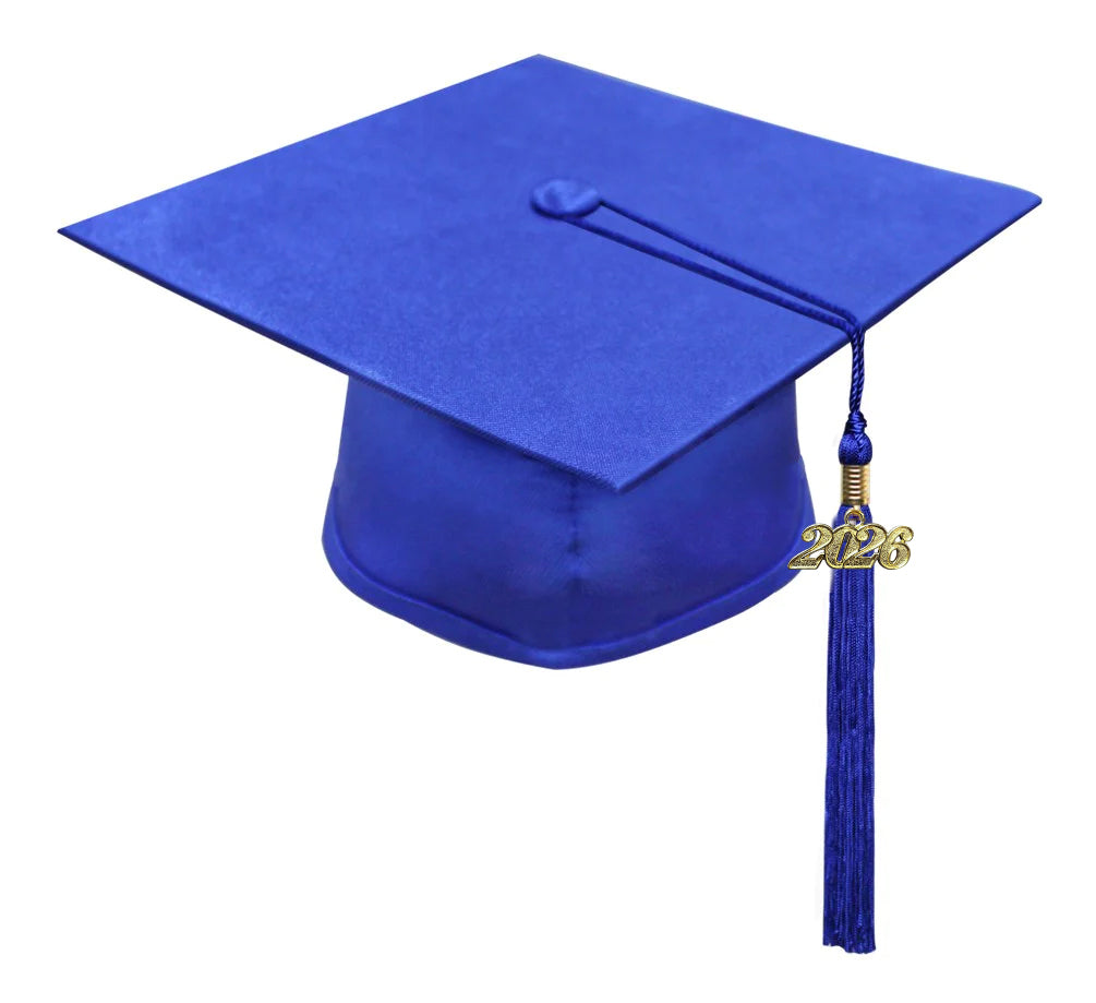 Kids Royal Blue Graduation Cap & Tassel - Preschool & Kindergarten