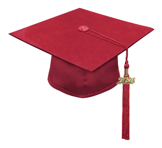 Kids Red Graduation Cap & Tassel - Preschool & Kindergarten