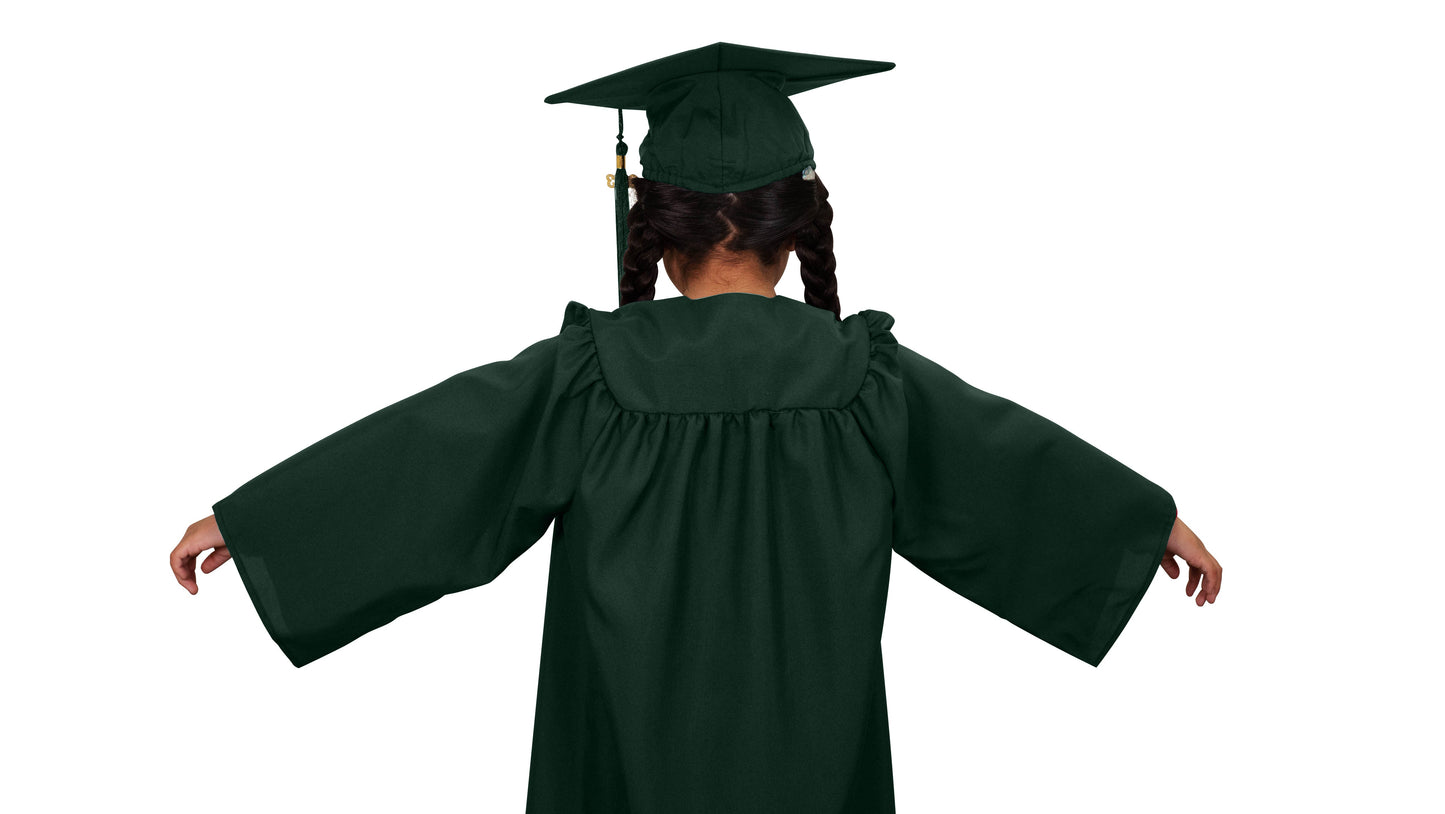 Kids Hunter Graduation Cap & Gown - Preschool & Kindergarten