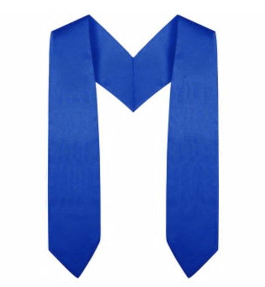 Royal Blue Preschool / Kindergarten Graduation Stole - Graduation Cap and Gown