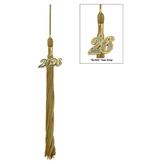 Antique Gold Graduation Tassel -  Preschool & Kindergarten Tassels