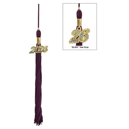 Kids Maroon Graduation Cap & Gown - Preschool & Kindergarten