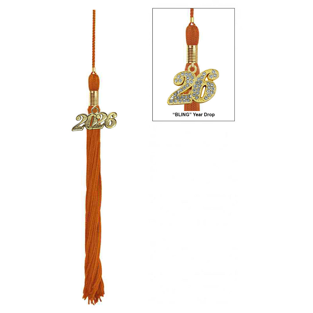 Orange Graduation Tassel -  Preschool & Kindergarten Tassels