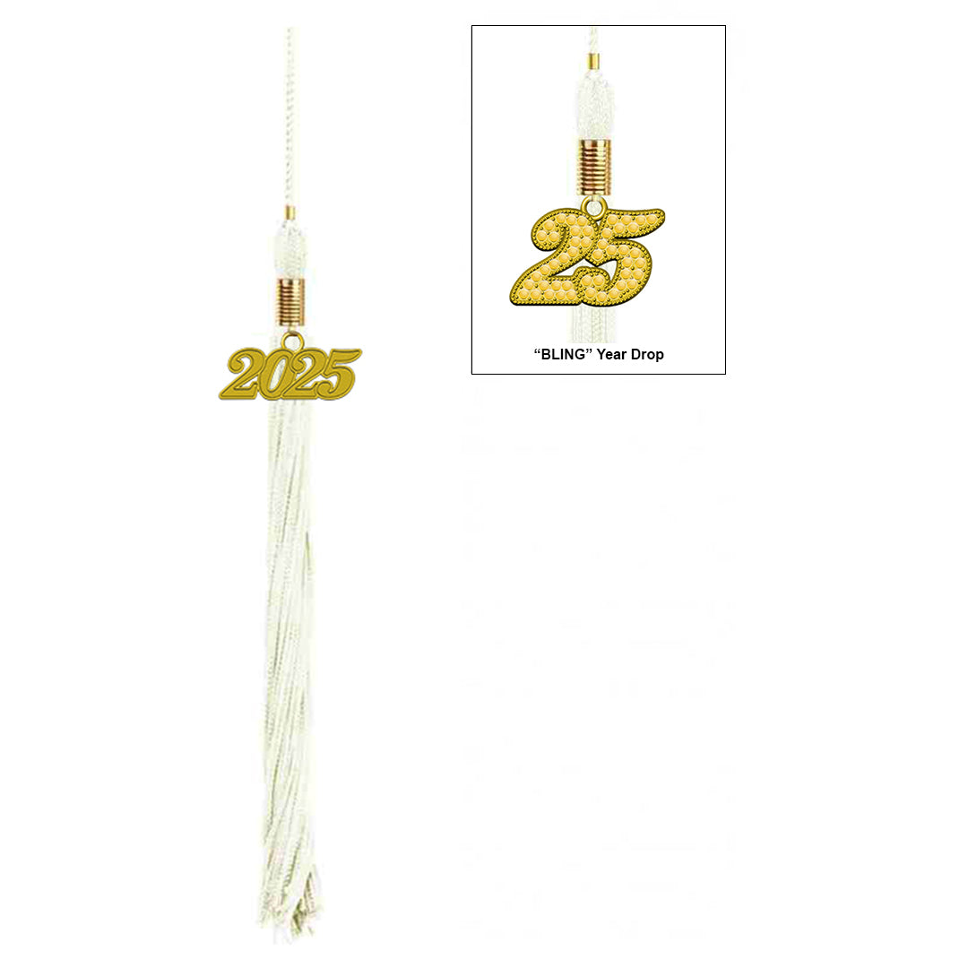 Kids White Graduation Cap & Tassel - Preschool & Kindergarten
