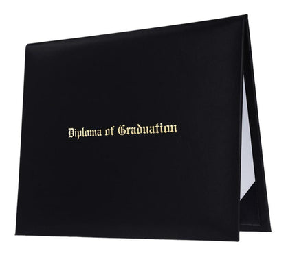 Black Imprinted Diploma Cover - Preschool & Kindergarten Diploma Covers - Grad Kids