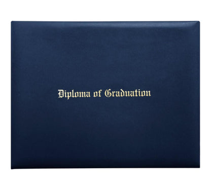 Navy Blue Imprinted Diploma Cover - Preschool & Kindergarten Diploma Covers - Grad Kids