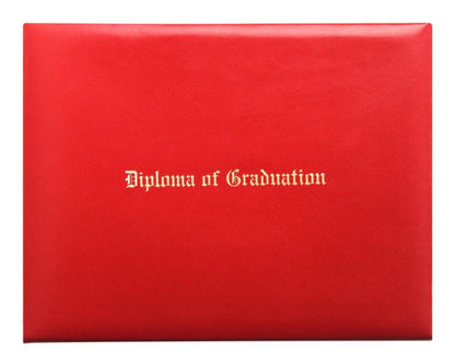 Red Imprinted Diploma Cover - Preschool & Kindergarten Diploma Covers - Grad Kids