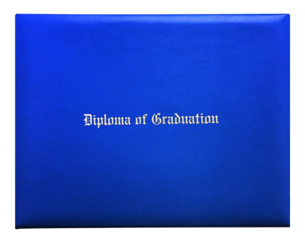 Royal Blue Imprinted Diploma Cover - Preschool & Kindergarten Diploma Covers - Grad Kids