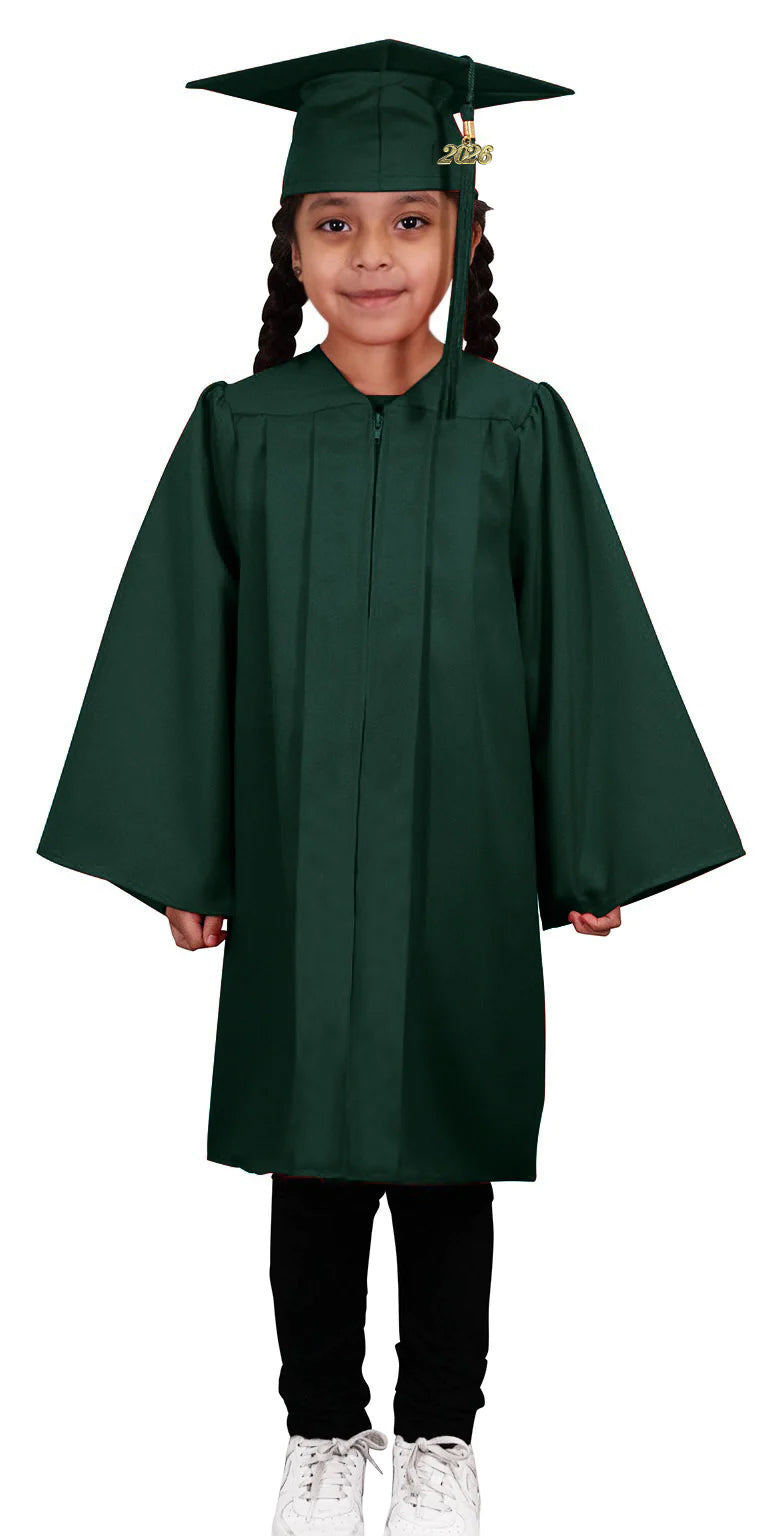 Kids Hunter Graduation Cap & Gown - Preschool & Kindergarten
