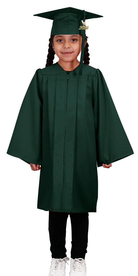 Kids Hunter Graduation Cap & Gown - Preschool & Kindergarten
