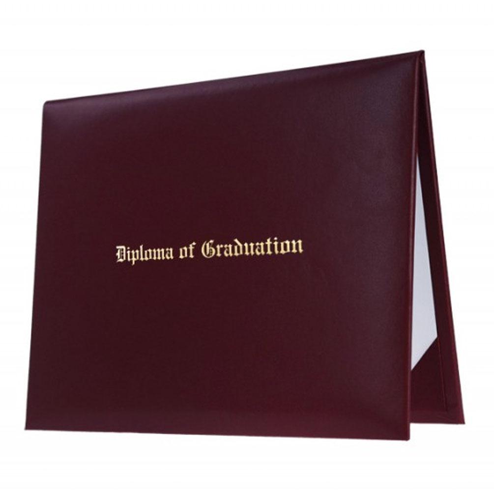 Maroon Imprinted Diploma Cover - Preschool & Kindergarten Diploma Covers