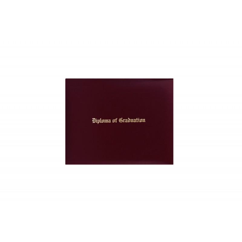 Maroon Imprinted Diploma Cover - Preschool & Kindergarten Diploma Covers