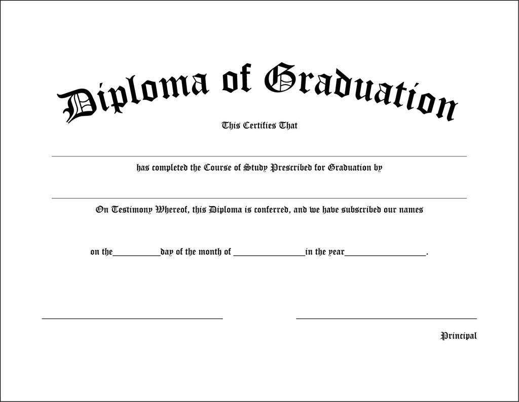 Kindergarten Diploma Of Graduation